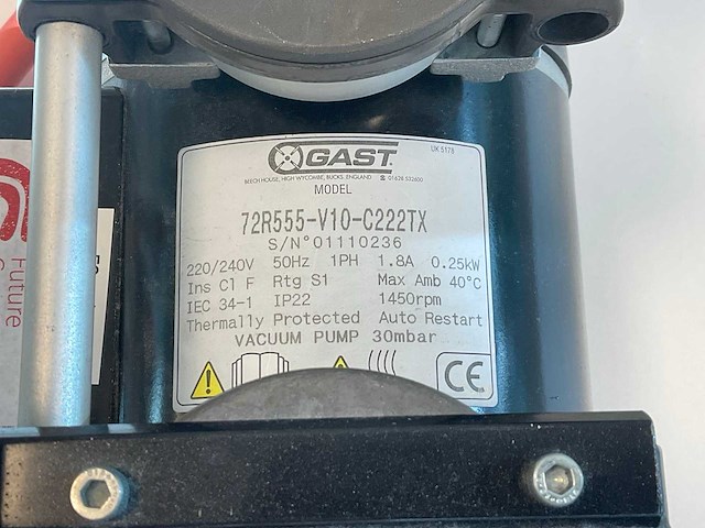 Gast 72r555-v10-c222tx luchtcompressor - afbeelding 1 van  2
