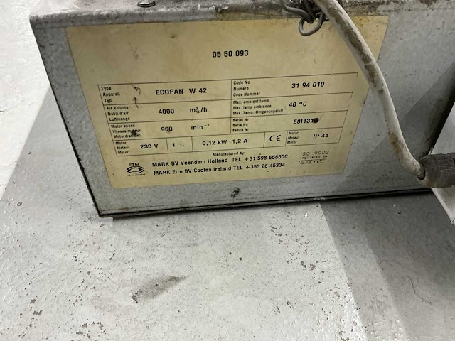 Gastec ecofan w42 ventilator - afbeelding 6 van  6