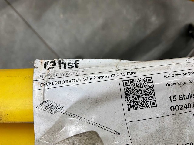 Gastec pe80 geveldoorvoer 32x2.3 mm (19x) - afbeelding 7 van  7