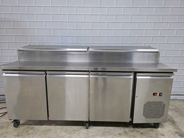 Gastro inox - 100010008 - rvs mobiele saladette - afbeelding 1 van  6