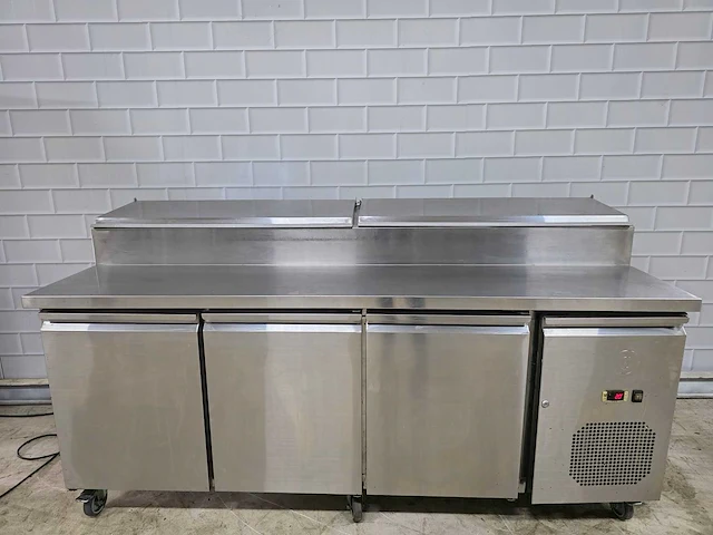 Gastro inox - 100010008 - rvs mobiele saladette - afbeelding 2 van  6