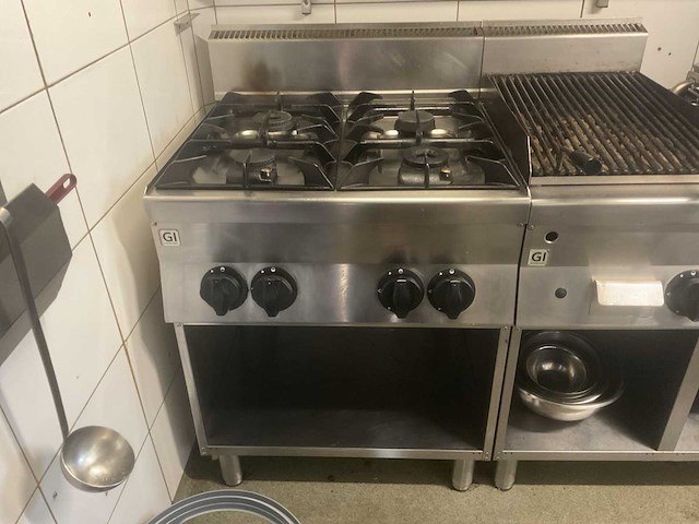Gastro-inox - fornuis - afbeelding 1 van  1
