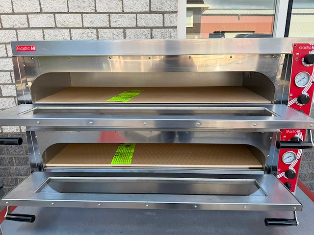 Gastro m - dubbel deks ongebruikt - pizza-oven - afbeelding 2 van  5