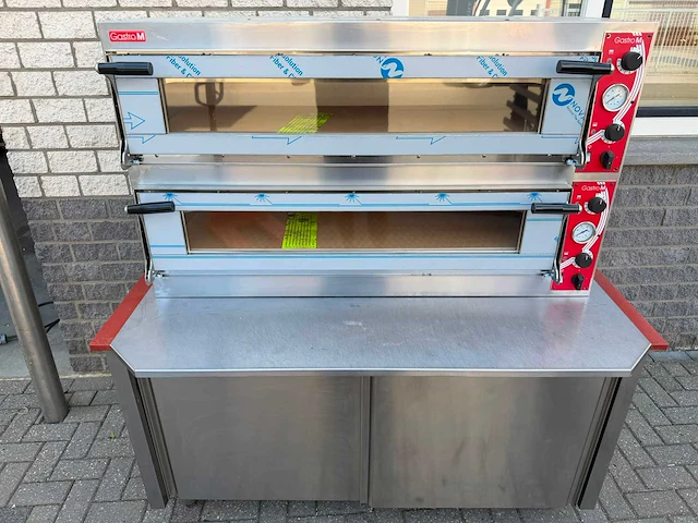 Gastro m - dubbel deks ongebruikt - pizza-oven - afbeelding 5 van  5