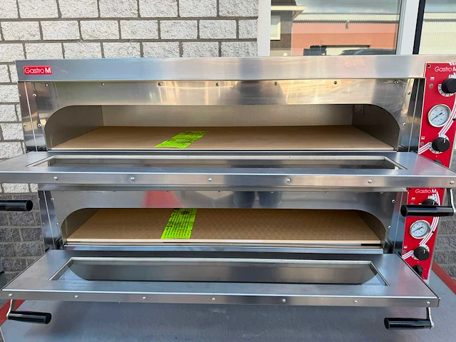 Gastro m - dubbel deks ongebruikt - pizza-oven - afbeelding 1 van  3