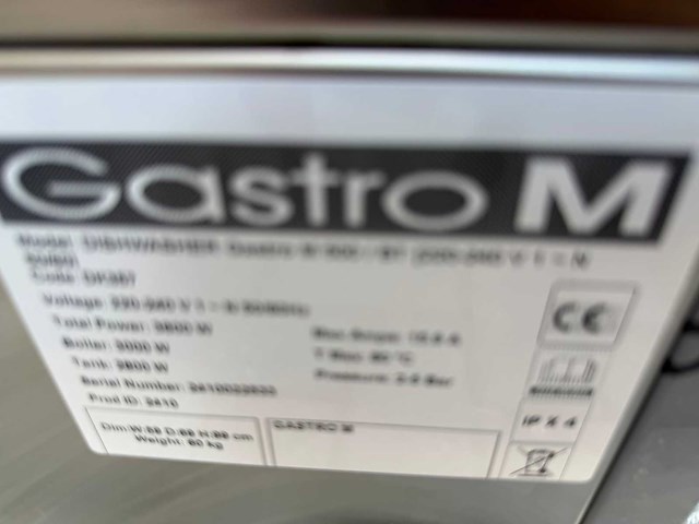 Gastro m - ongebruikt - korvenvaatwasmachine - afbeelding 6 van  6