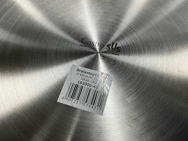 Gastro sus rvs pan - afbeelding 5 van  6