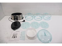 Gastroback 42510 stoomkoker lcd-display 650 watt roestvrij staal - afbeelding 2 van  3