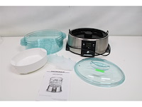 Gastroback 42510 stoomkoker lcd-display 650 watt roestvrij staal - afbeelding 2 van  3