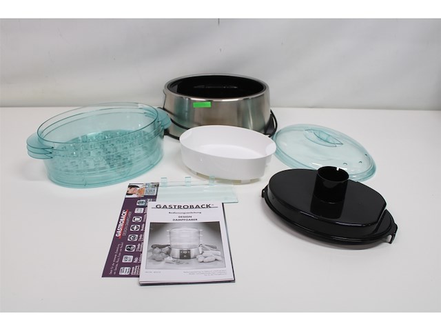 Gastroback 42510 stoomkoker lcd-display 650w roestvrij staal - afbeelding 2 van  3