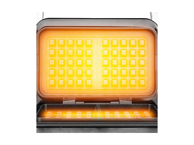 Gastroback advanced control wafelijzer 1600 w zwart zilver - afbeelding 4 van  4