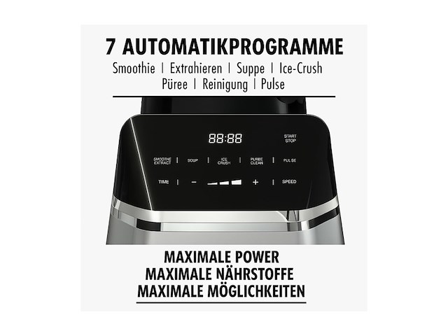 Gastroback design multi-power standmixer mix & soup 2000 w zwart roestvrijstaal - afbeelding 2 van  4