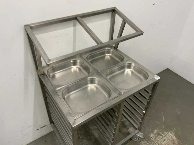 Gastronorm uitschepwagen - afbeelding 4 van  5