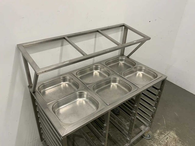 Gastronorm uitschepwagen - afbeelding 4 van  5
