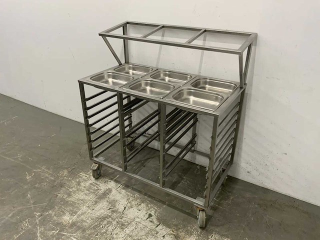 Gastronorm uitschepwagen - afbeelding 1 van  5