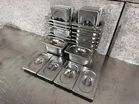 Gastronormbak met deksel 1/9 gn (15x)