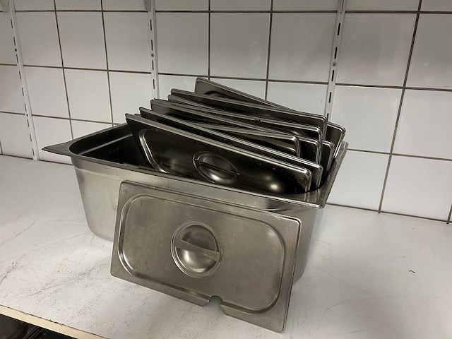 Gastronormbakken - partij gn deksels 1/3gn & 1/4gn - afbeelding 1 van  2