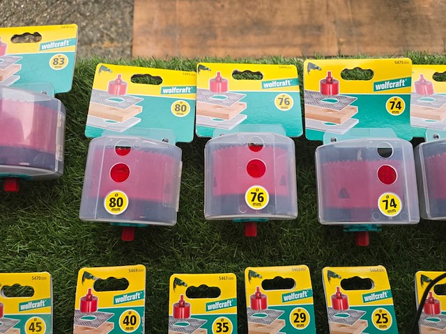 Gatenboren en gereedschapskoffer tayg wolfkraft, diverse - afbeelding 5 van  8