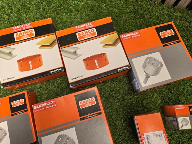 Gatenboren met adaptor bahco, partij - afbeelding 4 van  11