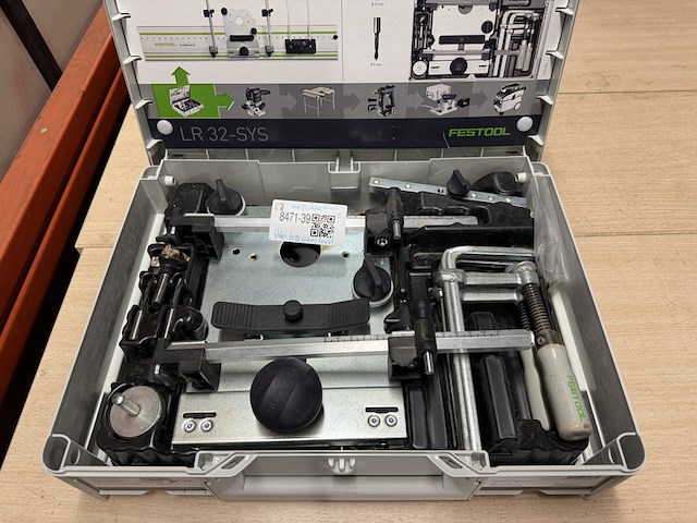 Gatenrij-boorset in systainer met 1x geleiderail festool, lr 32-sys - afbeelding 3 van  7