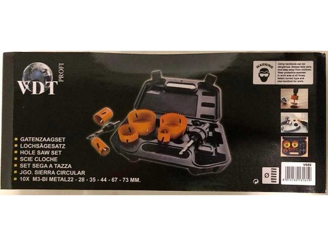 Gatenzaagset bimetaal 10 delig - afbeelding 2 van  2