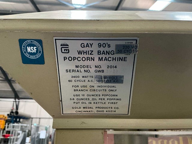 Gay 90’s 2014 popcornwagen - afbeelding 9 van  9