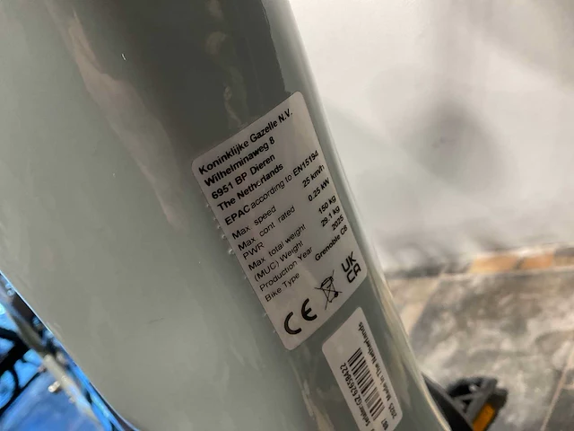 Gazelle grenoble c8 hmb disc s8 elektrische fiets l49 - afbeelding 3 van  12
