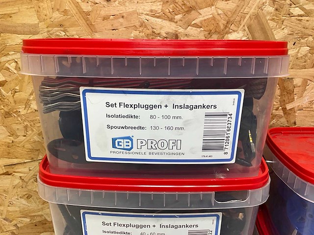 Gb profi emmer pluggen met inslag en boorankers (5x) - afbeelding 3 van  7