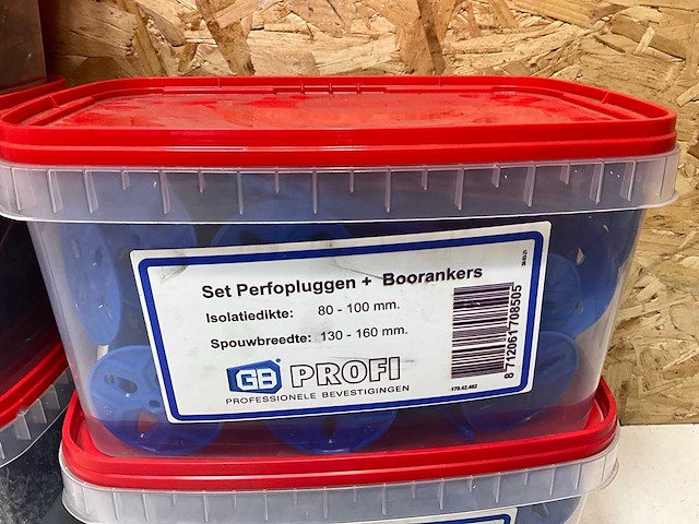 Gb profi emmer pluggen met inslag en boorankers (5x) - afbeelding 6 van  7