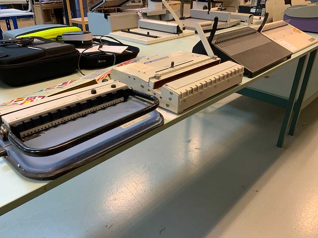 Gbc, dgs, wire bind inbindmachines (4x) - afbeelding 12 van  20