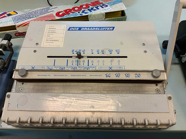 Gbc, dgs, wire bind inbindmachines (4x) - afbeelding 20 van  20