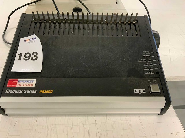 Gbc, maxibind inbindmachine (2x) - afbeelding 6 van  11