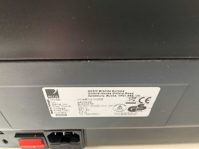 Gbc (w25e) professional electric wire binding machine (new) - afbeelding 9 van  9