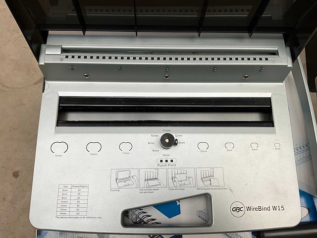 Gbc wirebind w15 inbindmachine - afbeelding 3 van  4