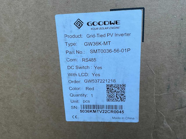 Gcl - set van 108 zonnepanelen - goodwe 36k omvormer (totaal vermogen 44.280 wp) - afbeelding 3 van  11