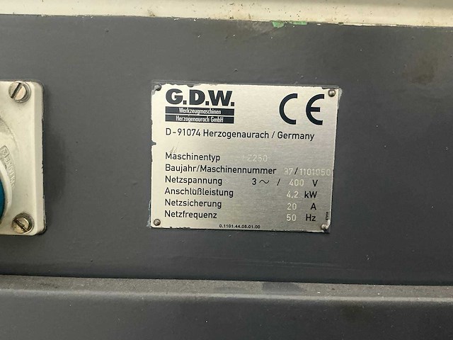 Gdw - lz250 - horizontal lathe - 1997 - afbeelding 2 van  2