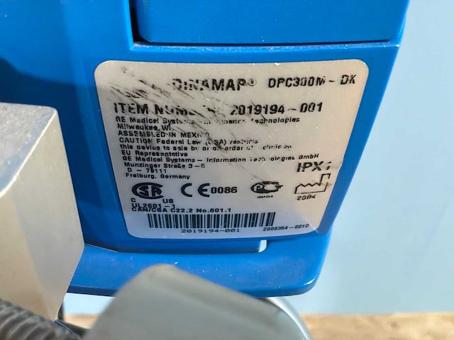 Ge - carescape / procare 300 - v100 dinamap trolley (4x) - afbeelding 6 van  8