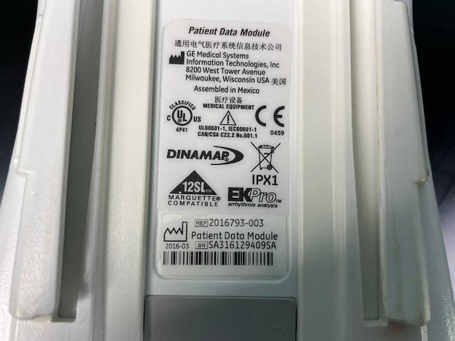 Ge - ref 2016793-003 - patiëntgegevensmodule (11x) - afbeelding 15 van  15