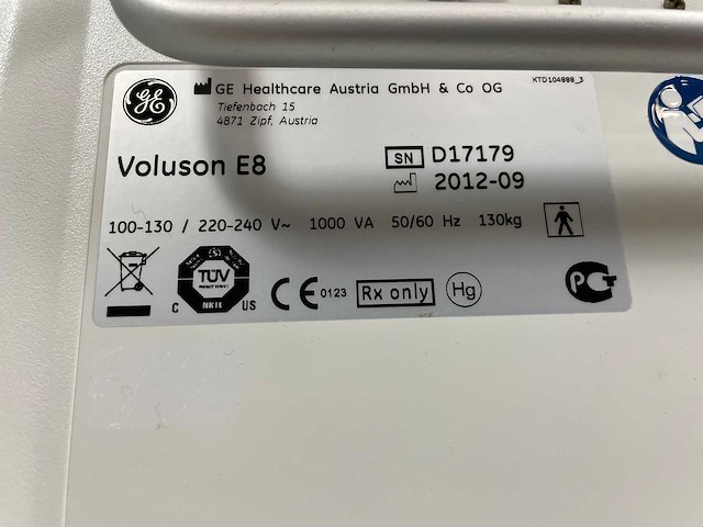 Ge - voluson e8 expert - echografieapparaat - 2012 - afbeelding 6 van  7