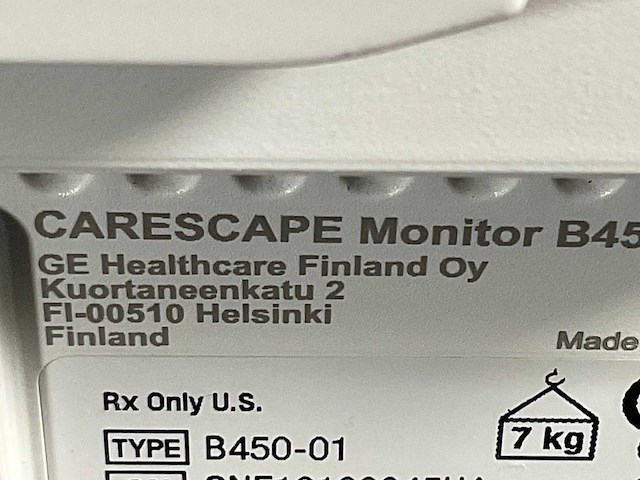 Ge he4althcare - b450 carescape patient monitor - 220 (18x) - afbeelding 6 van  7
