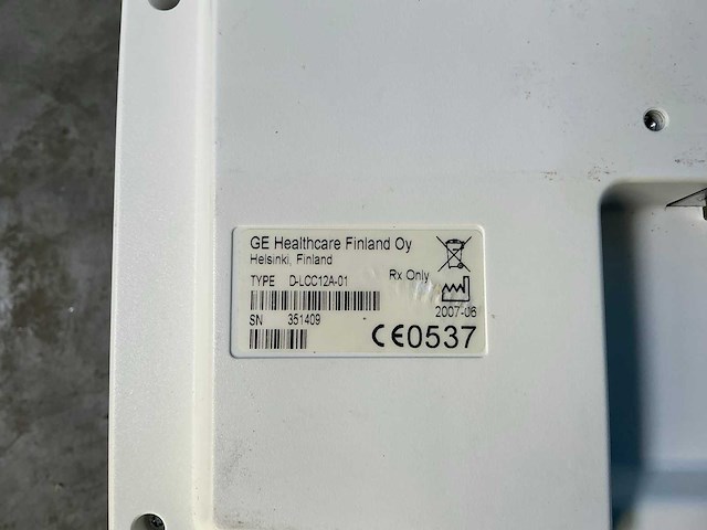 Ge healthcare d-lcc12a-01 patiëntmonitor (7x) - afbeelding 2 van  3