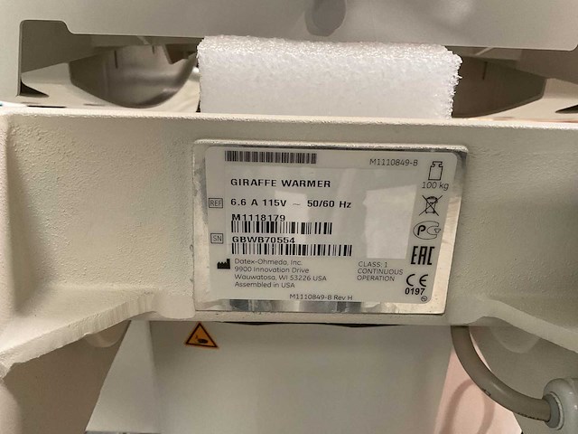 Ge healthcare giraffe warmer - afbeelding 1 van  1