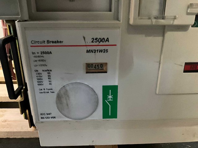 Ge mn31w25 2500 a air circuit breker - afbeelding 5 van  5