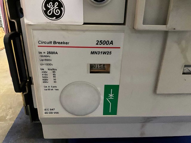 Ge mn31w25 2500 a air circuit breker - afbeelding 4 van  4