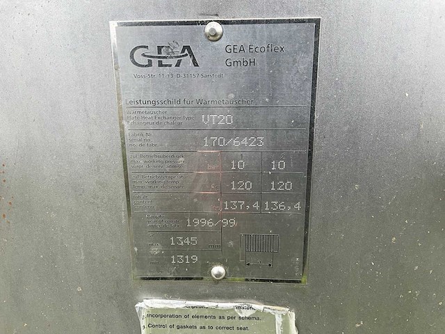 Gea ecoflex vt20 plaatwarmtewisselaar - afbeelding 6 van  6