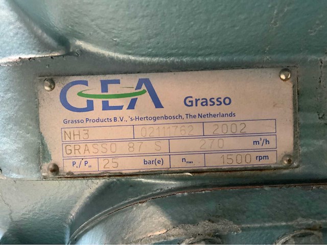 Gea grasso 87 s amoniak nh3 chiller met watergekoelde condensor - afbeelding 5 van  6