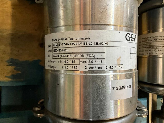 Gea ke-od2” electronische afsluiter 1.4404 (aisi 316l) (4x) - afbeelding 4 van  4