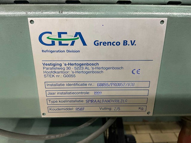 Gea koppens svr600 spiraalvriezer met koeling - afbeelding 6 van  22