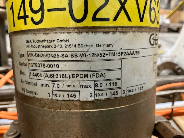 Gea procesregelkleppen instalatie - afbeelding 9 van  9
