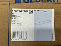 Geberit - 300 basic - badkamer wandplank 60 x 12 x 6 cm - afbeelding 7 van  7